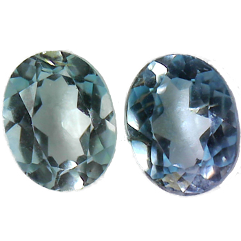 5,35 carats. Paire de Topazes Blanches - Bijoux et montres