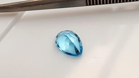 Topaze Bleue Naturelle Du Brésil - 26,40 Carats - Taille Poire - Excellente Qualité - Neuf Avec étiquettes