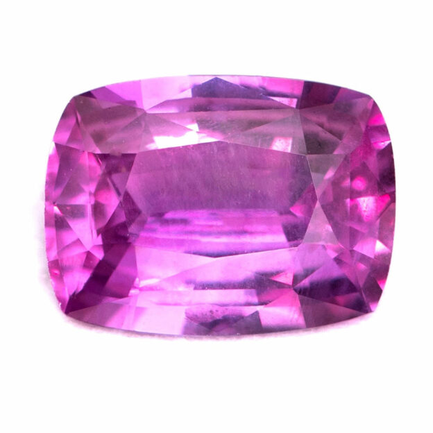Saphir Padparadscha Naturel De 24,90 Carats - Coussin, Couleur Orange-jaune, Certifié AGL