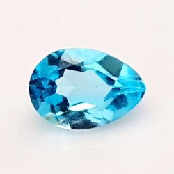 Topaze Bleue Naturelle Du Brésil - 7,86 Carats - Couleur Bleu Mer - Rond - VVS1