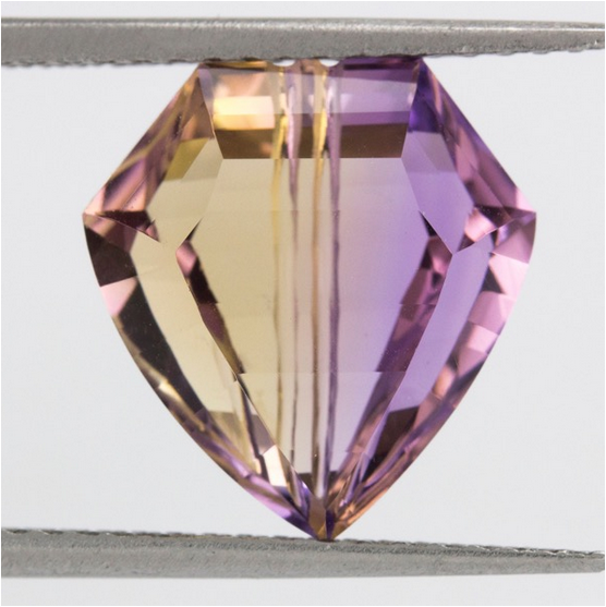 Ametrine Naturelle De Bolivie - 36,55 Carats - Taille Coussin - Avec étiquettes