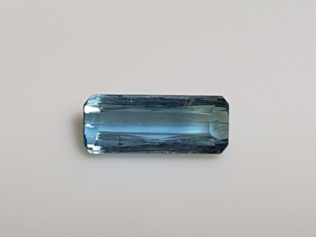 Aigue-marine naturelle de 3,37 carats, taille ovale de 13 x 8 mm, Bleue