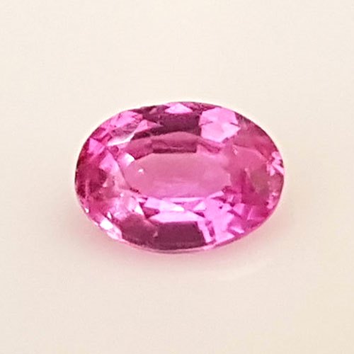 Saphir Rose 0,90 Carat SriLanka Ovale Gemmius Achat et vente de pierres précieuses et fines