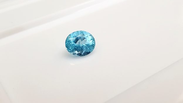 Pierre Précieuse Aigue-marine Naturelle Du Brésil - 6x4 Mm, 0.37 Carat, Non Traitée