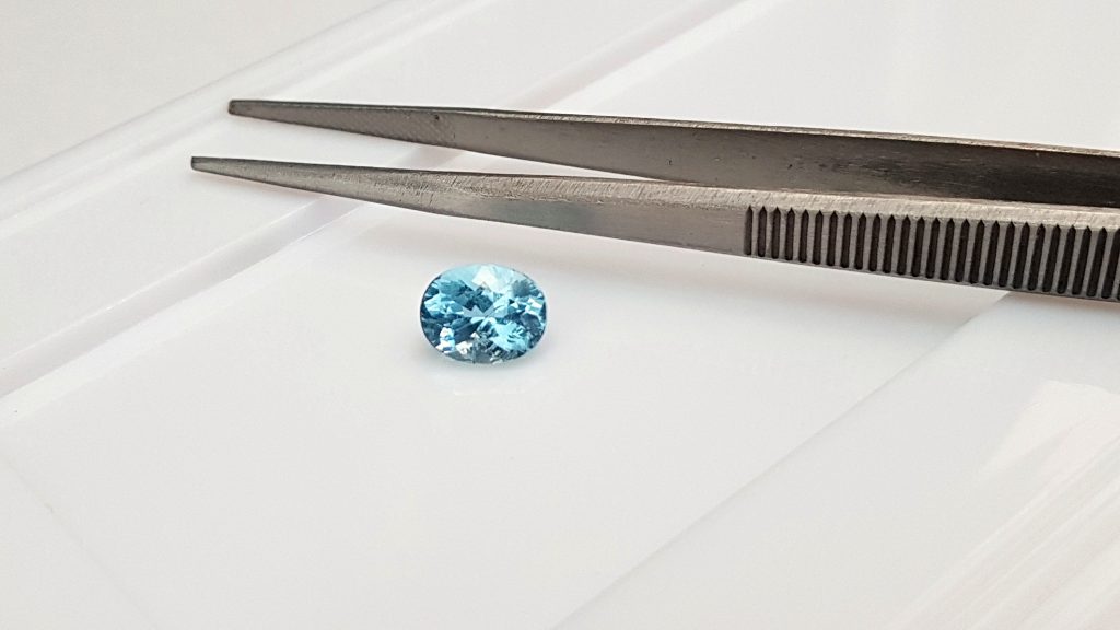 Aigue-marine Du Brésil 2,65 Carats – Taille émeraude, Bleu Pur, Naturelle Sans Traitement