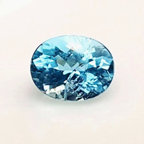 AAA+ Aigue-marine naturelle du Brésil : taille 9,80 carats