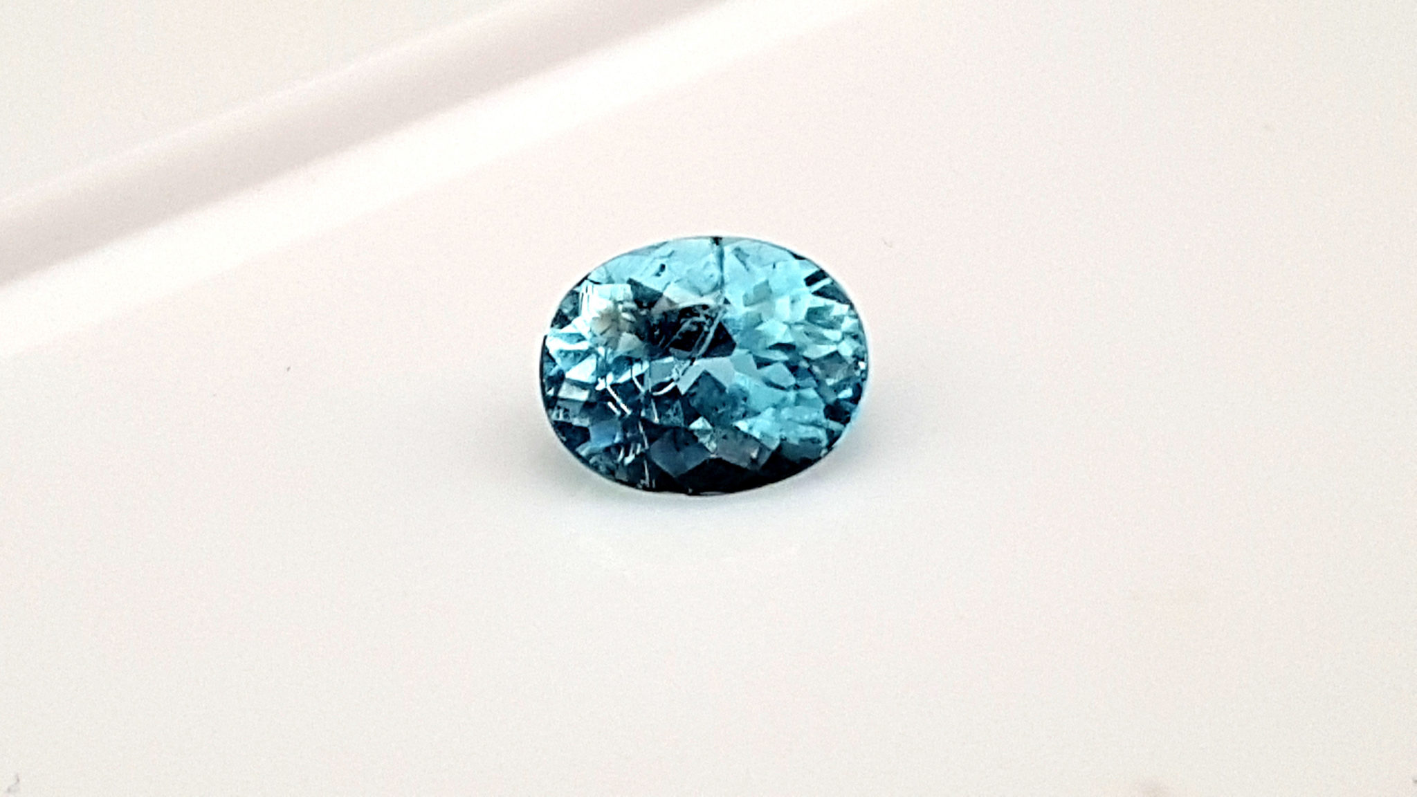 Bague Cocktail Aigue Marine 10 Carats Saphirs Or Gris 18 Carats - Pierres de Jul