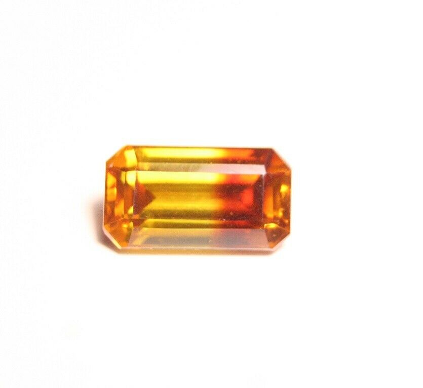 Sphalérite Naturelle Taille émeraude 5,19 Carats – Jaune Orangé D’Espagne